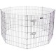 Kerbl 1 Door Galvanized Coating Pen with 8 Panels, 78 x 57 cm, Black Kerbl 1 Door Galvanized Coating Pen with 8 Panels, 78 x 57 cm, Black