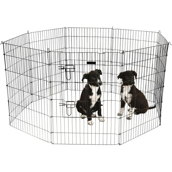 Kerbl 1 Door Galvanized Coating Pen with 8 Panels, 78 x 57 cm, Black Kerbl 1 Door Galvanized Coating Pen with 8 Panels, 78 x 57 cm, Black