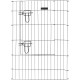 Kerbl 1 Door Galvanized Coating Pen with 8 Panels, 78 x 57 cm, Black Kerbl 1 Door Galvanized Coating Pen with 8 Panels, 78 x 57 cm, Black