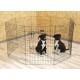 Kerbl 1 Door Galvanized Coating Pen with 8 Panels, 78 x 57 cm, Black Kerbl 1 Door Galvanized Coating Pen with 8 Panels, 78 x 57 cm, Black