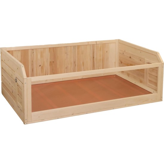 Kerbl 81753 Indoor Small Animal House (Natural Colour L x W x H 113.5 x 75.5 x 40 cm with Plexiglass Front for Rabbits / Guinea Pigs and Rodents) Kerbl 81753 Indoor Small Animal House (Natural Colour L x W x H 113.5 x 75.5 x 40 cm with Plexiglass Front for Rabbits / Guinea Pigs and Rodents)