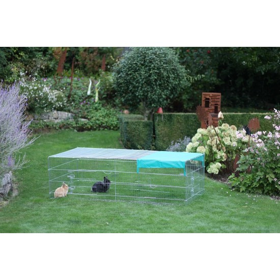 Kerbl 82825 outdoor enclosure with breakout barrier 230 x 115 x 70 cm, with cover Kerbl 82825 outdoor enclosure with breakout barrier 230 x 115 x 70 cm, with cover