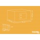 Kerbl 82825 outdoor enclosure with breakout barrier 230 x 115 x 70 cm, with cover Kerbl 82825 outdoor enclosure with breakout barrier 230 x 115 x 70 cm, with cover