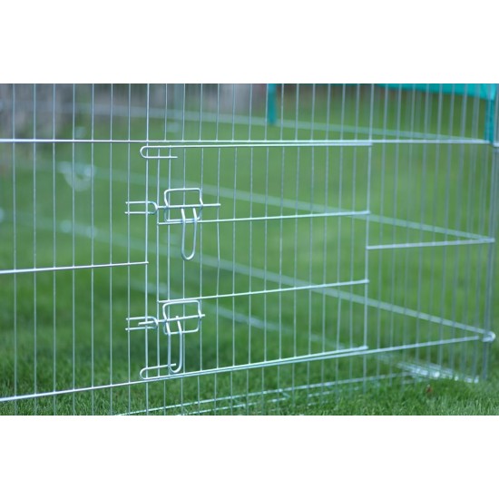 Kerbl 82825 outdoor enclosure with breakout barrier 230 x 115 x 70 cm, with cover Kerbl 82825 outdoor enclosure with breakout barrier 230 x 115 x 70 cm, with cover