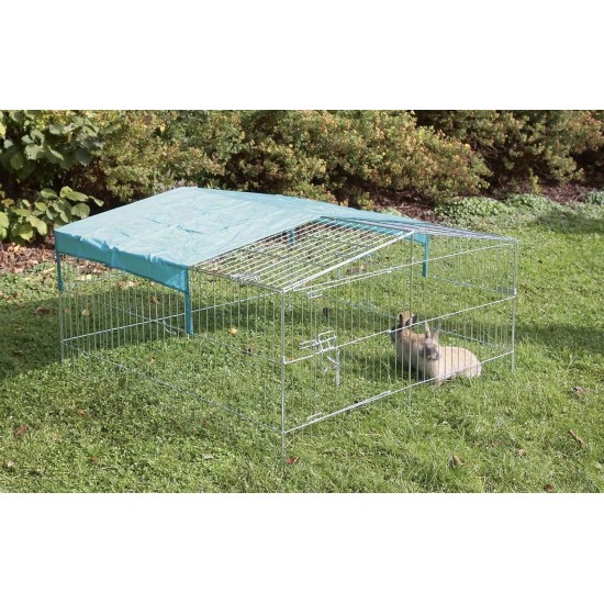 Kerbl 82845 Outdoor Run (Enclosure for Large Rabbits and Rabbits, Dimensions 115 x 115 cm, Height 60 cm, Grid Spacing 3.5 cm, Run with Two Doors) Kerbl 82845 Outdoor Run (Enclosure for Large Rabbits and Rabbits, Dimensions 115 x 115 cm, Height 60 cm, Grid Spacing 3.5 cm, Run with Two Doors)