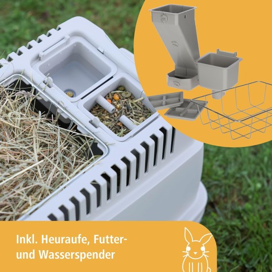 Kerbl Bunny Base 81747 Rabbit Hole Complete Set with Drinking and Eating Device L x W x H 58 x 38.5 x 55 cm Kerbl Bunny Base 81747 Rabbit Hole Complete Set with Drinking and Eating Device L x W x H 58 x 38.5 x 55 cm
