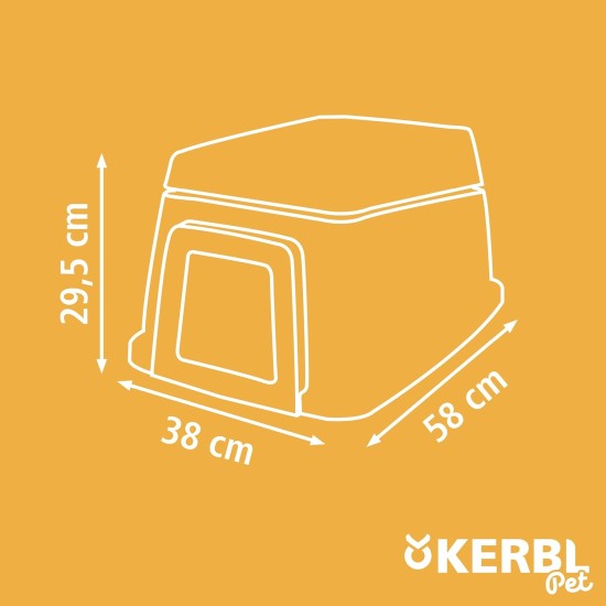 Kerbl Bunny Base 81747 Rabbit Hole Complete Set with Drinking and Eating Device L x W x H 58 x 38.5 x 55 cm Kerbl Bunny Base 81747 Rabbit Hole Complete Set with Drinking and Eating Device L x W x H 58 x 38.5 x 55 cm
