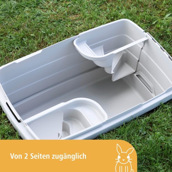 Kerbl Bunny Base 81747 Rabbit Hole Complete Set with Drinking and Eating Device L x W x H 58 x 38.5 x 55 cm Kerbl Bunny Base 81747 Rabbit Hole Complete Set with Drinking and Eating Device L x W x H 58 x 38.5 x 55 cm