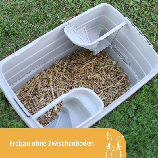 Kerbl Bunny Base 81747 Rabbit Hole Complete Set with Drinking and Eating Device L x W x H 58 x 38.5 x 55 cm Kerbl Bunny Base 81747 Rabbit Hole Complete Set with Drinking and Eating Device L x W x H 58 x 38.5 x 55 cm