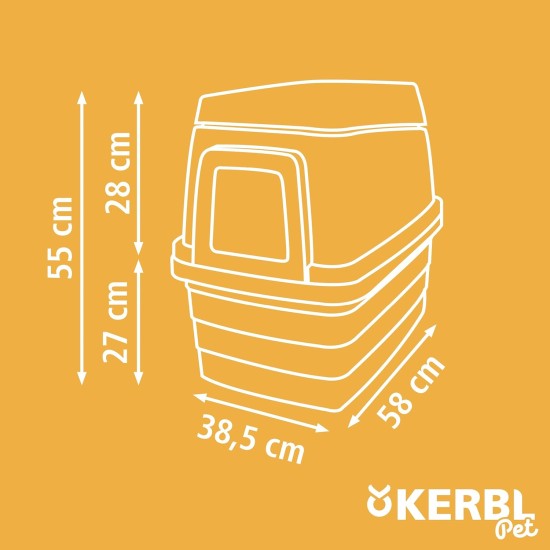 Kerbl Bunny Base 81747 Rabbit Hole Complete Set with Drinking and Eating Device L x W x H 58 x 38.5 x 55 cm Kerbl Bunny Base 81747 Rabbit Hole Complete Set with Drinking and Eating Device L x W x H 58 x 38.5 x 55 cm