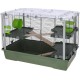 Kerbl Eva 23 Small Animal Cage (Cage for Pets, Playpen with Accessories, Rodent Cage with Hinged Roof, Pet Cage, 79 x 45 x 60 cm, Olive Green/Black) 81743 Kerbl Eva 23 Small Animal Cage (Cage for Pets, Playpen with Accessories, Rodent Cage with Hinged Roof, Pet Cage, 79 x 45 x 60 cm, Olive Green/Black) 81743