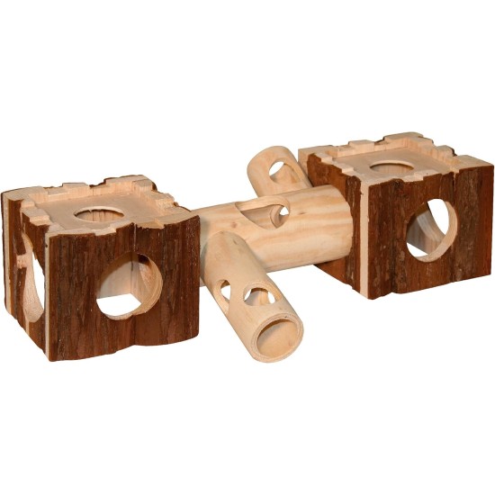Kerbl Houses with Tunnel Nature, 39 x 12.5 x 19 cm Kerbl Houses with Tunnel Nature, 39 x 12.5 x 19 cm