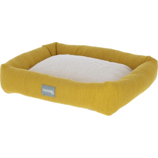 Kerbl Pet Cuddly Bed for Small Animals, White/Yellow, 36 x 32 x 7 cm Kerbl Pet Cuddly Bed for Small Animals, White/Yellow, 36 x 32 x 7 cm