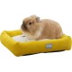 Kerbl Pet Cuddly Bed for Small Animals, White/Yellow, 36 x 32 x 7 cm Kerbl Pet Cuddly Bed for Small Animals, White/Yellow, 36 x 32 x 7 cm