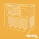 Kerbl Pet Lucky Rodent Coop with Metal Frame on the Base 115 x 65 x 100 cm Kerbl Pet Lucky Rodent Coop with Metal Frame on the Base 115 x 65 x 100 cm