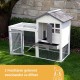 Kerbl Pet Pet Freetime Luke Rodent Coop with Large Run for Rabbits / Guinea Pigs, Tight Mesh Grid, Perfect for Young Animals, Weatherproof, 127 x 62 x 98 cm, White/Grey Kerbl Pet Pet Freetime Luke Rodent Coop with Large Run for Rabbits / Guinea Pigs, Tight Mesh Grid, Perfect for Young Animals, Weatherproof, 127 x 62 x 98 cm, White/Grey