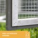 Kerbl Pet Pet Freetime Luke Rodent Coop with Large Run for Rabbits / Guinea Pigs, Tight Mesh Grid, Perfect for Young Animals, Weatherproof, 127 x 62 x 98 cm, White/Grey Kerbl Pet Pet Freetime Luke Rodent Coop with Large Run for Rabbits / Guinea Pigs, Tight Mesh Grid, Perfect for Young Animals, Weatherproof, 127 x 62 x 98 cm, White/Grey