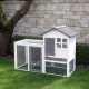 Kerbl Pet Pet Freetime Luke Rodent Coop with Large Run for Rabbits / Guinea Pigs, Tight Mesh Grid, Perfect for Young Animals, Weatherproof, 127 x 62 x 98 cm, White/Grey Kerbl Pet Pet Freetime Luke Rodent Coop with Large Run for Rabbits / Guinea Pigs, Tight Mesh Grid, Perfect for Young Animals, Weatherproof, 127 x 62 x 98 cm, White/Grey