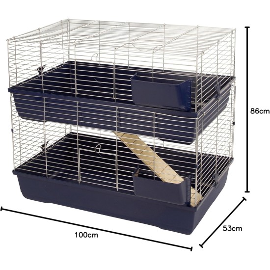 Kerbl Small Maxi Baldo Animal Cage, 120 x 53 x 86 cm Kerbl Small Maxi Baldo Animal Cage, 120 x 53 x 86 cm