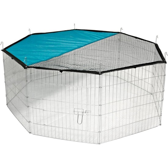 Kerbl outdoor enclosure made of 8 grids, galvanized, Ø 143 cm Kerbl outdoor enclosure made of 8 grids, galvanized, Ø 143 cm