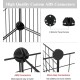 LANGXUN Pet Panels, Metal Wire, Storage Cube, Organiser, DIY Small Animal Cage for Rabbits, Guinea Pigs, Puppies, Pet Products, Portable Metal Wire, Yard Fence (12 Metal Plates + 12 LANGXUN Pet Panels, Metal Wire, Storage Cube, Organiser, DIY Small Animal Cage for Rabbits, Guinea Pigs, Puppies, Pet Products, Portable Metal Wire, Yard Fence (12 Metal Plates + 12