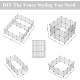 LANGXUN Pet Panels, Metal Wire, Storage Cube, Organiser, DIY Small Animal Cage for Rabbits, Guinea Pigs, Puppies, Pet Products, Portable Metal Wire, Yard Fence (12 Metal Plates + 12 LANGXUN Pet Panels, Metal Wire, Storage Cube, Organiser, DIY Small Animal Cage for Rabbits, Guinea Pigs, Puppies, Pet Products, Portable Metal Wire, Yard Fence (12 Metal Plates + 12