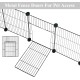 LANGXUN Pet Panels, Metal Wire, Storage Cube, Organiser, DIY Small Animal Cage for Rabbits, Guinea Pigs, Puppies, Pet Products, Portable Metal Wire, Yard Fence (12 Metal Plates + 12 LANGXUN Pet Panels, Metal Wire, Storage Cube, Organiser, DIY Small Animal Cage for Rabbits, Guinea Pigs, Puppies, Pet Products, Portable Metal Wire, Yard Fence (12 Metal Plates + 12