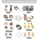 LANGXUN Pet Panels, Metal Wire, Storage Cube, Organiser, DIY Small Animal Cage for Rabbits, Guinea Pigs, Puppies, Pet Products, Portable Metal Wire, Yard Fence (12 Metal Plates + 12 LANGXUN Pet Panels, Metal Wire, Storage Cube, Organiser, DIY Small Animal Cage for Rabbits, Guinea Pigs, Puppies, Pet Products, Portable Metal Wire, Yard Fence (12 Metal Plates + 12