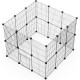 LANGXUN Pet Panels, Metal Wire, Storage Cube, Organiser, DIY Small Animal Cage for Rabbits, Guinea Pigs, Puppies, Pet Products, Portable Metal Wire, Yard Fence (12 Metal Plates + 12 LANGXUN Pet Panels, Metal Wire, Storage Cube, Organiser, DIY Small Animal Cage for Rabbits, Guinea Pigs, Puppies, Pet Products, Portable Metal Wire, Yard Fence (12 Metal Plates + 12