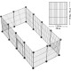 LANGXUN Pet Panels, Metal Wire, Storage Cube, Organiser, DIY Small Animal Cage for Rabbits, Guinea Pigs, Puppies, Pet Products, Portable Metal Wire, Yard Fence (12 Metal Plates + 12 LANGXUN Pet Panels, Metal Wire, Storage Cube, Organiser, DIY Small Animal Cage for Rabbits, Guinea Pigs, Puppies, Pet Products, Portable Metal Wire, Yard Fence (12 Metal Plates + 12