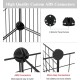 LANGXUN Pet Panels, Metal Wire, Storage Cube, Organiser, DIY Small Animal Cage for Rabbits, Guinea Pigs, Puppies, Pet Products, Portable Metal Wire, Yard Fence (12 Metal Plates + 12 LANGXUN Pet Panels, Metal Wire, Storage Cube, Organiser, DIY Small Animal Cage for Rabbits, Guinea Pigs, Puppies, Pet Products, Portable Metal Wire, Yard Fence (12 Metal Plates + 12