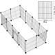 LANGXUN Pet Panels, Metal Wire, Storage Cube, Organiser, DIY Small Animal Cage for Rabbits, Guinea Pigs, Puppies, Pet Products, Portable Metal Wire, Yard Fence (12 Metal Plates + 12 LANGXUN Pet Panels, Metal Wire, Storage Cube, Organiser, DIY Small Animal Cage for Rabbits, Guinea Pigs, Puppies, Pet Products, Portable Metal Wire, Yard Fence (12 Metal Plates + 12