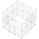 LANGXUN Pet Panels, Metal Wire, Storage Cube, Organiser, DIY Small Animal Cage for Rabbits, Guinea Pigs, Puppies, Pet Products, Portable Metal Wire, Yard Fence (12 Metal Plates + 12 LANGXUN Pet Panels, Metal Wire, Storage Cube, Organiser, DIY Small Animal Cage for Rabbits, Guinea Pigs, Puppies, Pet Products, Portable Metal Wire, Yard Fence (12 Metal Plates + 12
