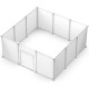 LANGXUN Pet Panels, Metal Wire, Storage Cube, Organiser, DIY Small Animal Cage for Rabbits, Guinea Pigs, Puppies, Pet Products, Portable Metal Wire, Yard Fence (12 Metal Plates + 12 LANGXUN Pet Panels, Metal Wire, Storage Cube, Organiser, DIY Small Animal Cage for Rabbits, Guinea Pigs, Puppies, Pet Products, Portable Metal Wire, Yard Fence (12 Metal Plates + 12