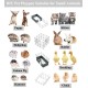 LANGXUN Pet Panels, Metal Wire, Storage Cube, Organiser, DIY Small Animal Cage for Rabbits, Guinea Pigs, Puppies, Pet Products, Portable Metal Wire, Yard Fence (12 Metal Plates + 12 LANGXUN Pet Panels, Metal Wire, Storage Cube, Organiser, DIY Small Animal Cage for Rabbits, Guinea Pigs, Puppies, Pet Products, Portable Metal Wire, Yard Fence (12 Metal Plates + 12