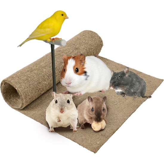 La Cordeline Natural Hemp Litter Tray Mat 40 x 100 cm Premium Quality - Cage Floor for Rodents, Rabbits, Hamsters etc La Cordeline Natural Hemp Litter Tray Mat 40 x 100 cm Premium Quality - Cage Floor for Rodents, Rabbits, Hamsters etc