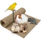 La Cordeline Natural Hemp Litter Tray Mat 40 x 100 cm Premium Quality - Cage Floor for Rodents, Rabbits, Hamsters etc La Cordeline Natural Hemp Litter Tray Mat 40 x 100 cm Premium Quality - Cage Floor for Rodents, Rabbits, Hamsters etc