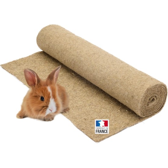 La cordeline Natural Hemp Rodent Rug 50cm x 2m for Rabbits Guinea Pig