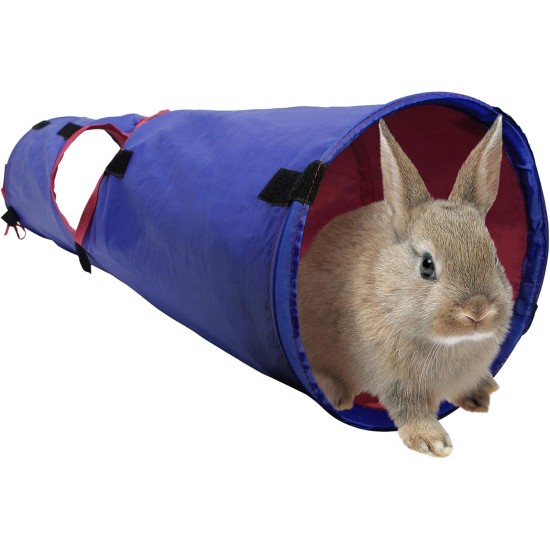 Living World Pet Tunnel, Blue/Red Living World Pet Tunnel, Blue/Red