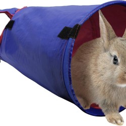 Living World Pet Tunnel, Blue/Red Living World Pet Tunnel, Blue/Red