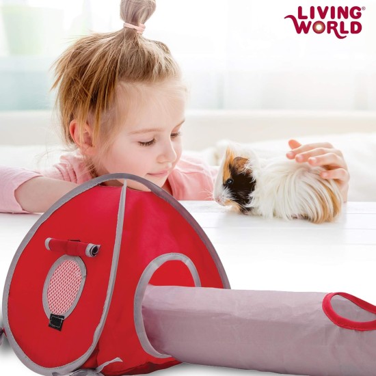Living World Tent for Pets, Red/Grey Living World Tent for Pets, Red/Grey