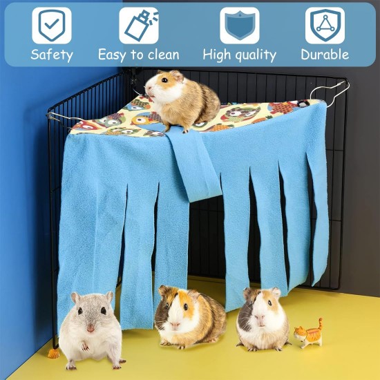 MIRKUZI Kleintierhängematten 1 Stück Kleintier-Verstecktuch, Meerschweinchen-Zubehör, Meerschweinchen-Hängematte, Meerschweinchen-Käfig-Zelt-Zubehör, Meerschweinchen-Haus-Dekorationszubehör MIRKUZI Kleintierhängematten 1 Stück Kleintier-Verstecktuch, Meerschweinchen-Zubehör, Meerschweinchen-Hängematte, Meerschweinchen-Käfig-Zelt-Zubehör, Meerschweinchen-Haus-Dekorationszubehör