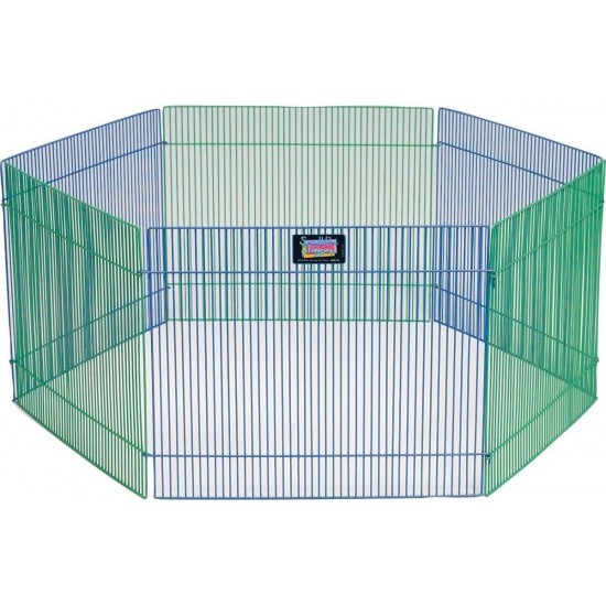 Midwest Homes for Pets Small Animal Playpen Model 100-15 0.55 m² Play Area 81 x 81 x 3.8 cm Blue and Green Midwest Homes for Pets Small Animal Playpen Model 100-15 0.55 m² Play Area 81 x 81 x 3.8 cm Blue and Green