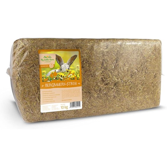 My Little Farm Mountain Farmer Straw Premium Natural Straw for Rabbits, Hamsters and Small Animals, Ideal for Bedding and Nibbling, Odour Retardant, Biodegradable My Little Farm Mountain Farmer Straw Premium Natural Straw for Rabbits, Hamsters and Small Animals, Ideal for Bedding and Nibbling, Odour Retardant, Biodegradable