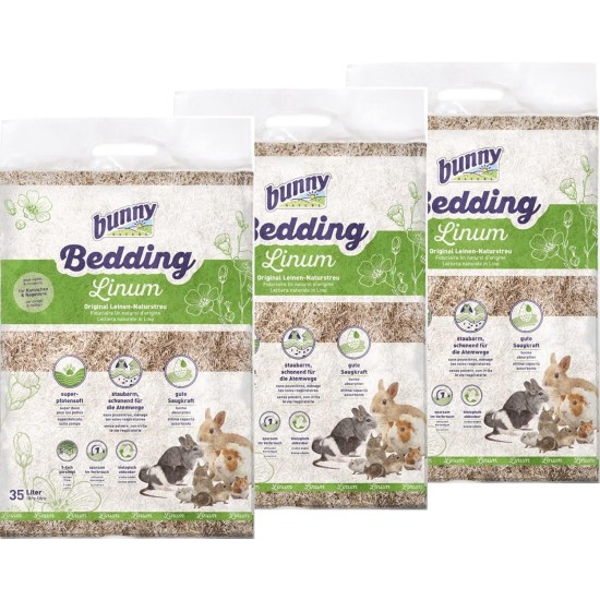 Nature Bedding Linum 35 Litre Bundle of 3 (Total 105 L) Nature Bedding Linum 35 Litre Bundle of 3 (Total 105 L)