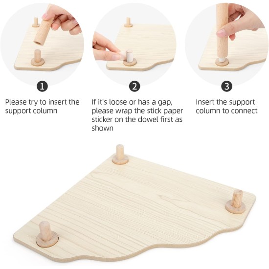 Niteangel Wooden Hamster Play Platform for Syrian Dwarf Hamsters, Gerbils, Mice, Degus or Other Small Pets: 30L x 21W x 15H cm, Burlywood Niteangel Wooden Hamster Play Platform for Syrian Dwarf Hamsters, Gerbils, Mice, Degus or Other Small Pets: 30L x 21W x 15H cm, Burlywood