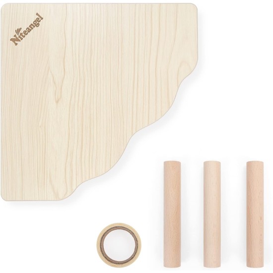 Niteangel Wooden Hamster Play Platform for Syrian Dwarf Hamsters, Gerbils, Mice, Degus or Other Small Pets: 30L x 21W x 15H cm, Burlywood Niteangel Wooden Hamster Play Platform for Syrian Dwarf Hamsters, Gerbils, Mice, Degus or Other Small Pets: 30L x 21W x 15H cm, Burlywood