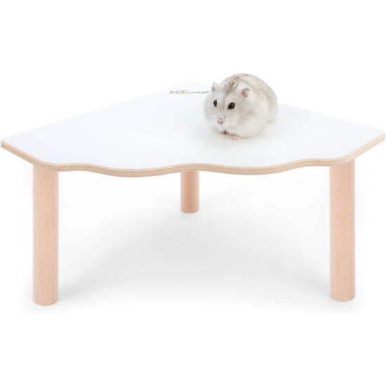 Niteangel Wooden Hamster Play Platform for Syrian Dwarf Hamsters, Gerbils, Mice, Degus or Other Small Pets: 30L x 21W x 15H cm, Burlywood Niteangel Wooden Hamster Play Platform for Syrian Dwarf Hamsters, Gerbils, Mice, Degus or Other Small Pets: 30L x 21W x 15H cm, Burlywood