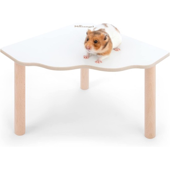 Niteangel Wooden Hamster Play Platform for Syrian Dwarf Hamsters, Gerbils, Mice, Degus or Other Small Pets: 30L x 21W x 15H cm, Burlywood Niteangel Wooden Hamster Play Platform for Syrian Dwarf Hamsters, Gerbils, Mice, Degus or Other Small Pets: 30L x 21W x 15H cm, Burlywood