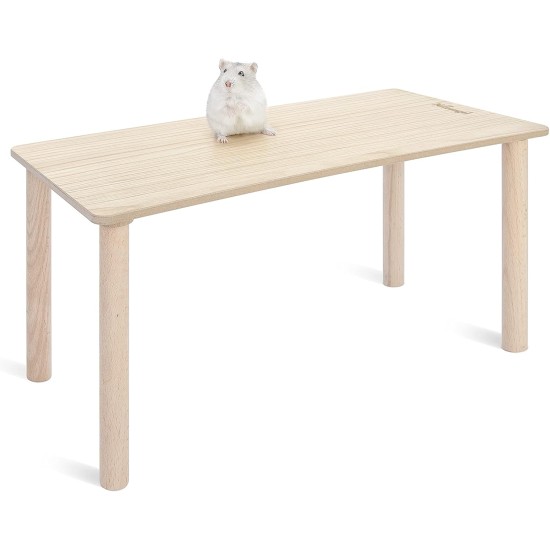Niteangel Wooden Hamster Play Platform for Syrian Dwarf Hamsters, Gerbils, Mice, Degus or Other Small Pets: 30L x 21W x 15H cm, Burlywood Niteangel Wooden Hamster Play Platform for Syrian Dwarf Hamsters, Gerbils, Mice, Degus or Other Small Pets: 30L x 21W x 15H cm, Burlywood